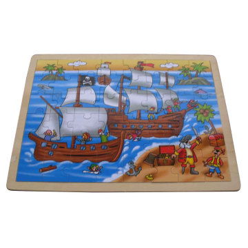 Pirate Puzzle de madera del rompecabezas (34040)